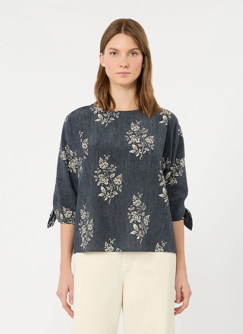 Adone Floral Crepe De Shine by Max Mara Weekend