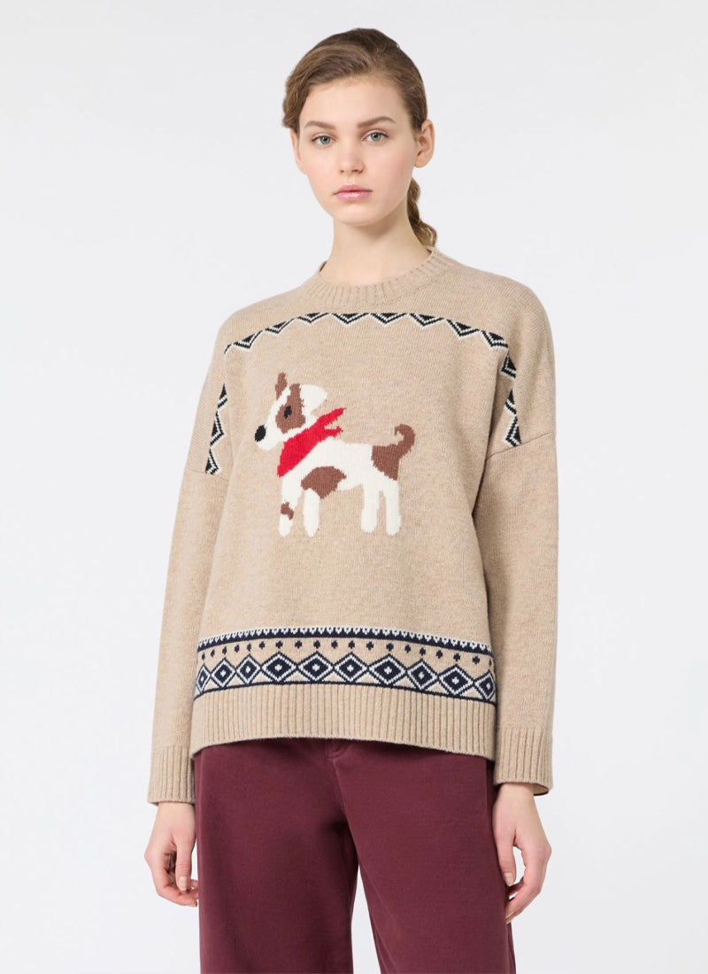  Avidi Dog Knit Crew Sweater by Max Mara Weekend at Andrews 