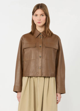 Weekend Max Mara Piovra Leather Jacket