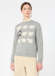 Weekend Max Mara Nitra Wolf Sheep Knit Crew