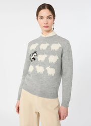 Weekend Max Mara Nitra Wolf Sheep Knit Crew
