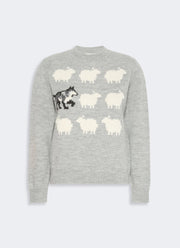 Weekend Max Mara Nitra Wolf Sheep Knit Crew
