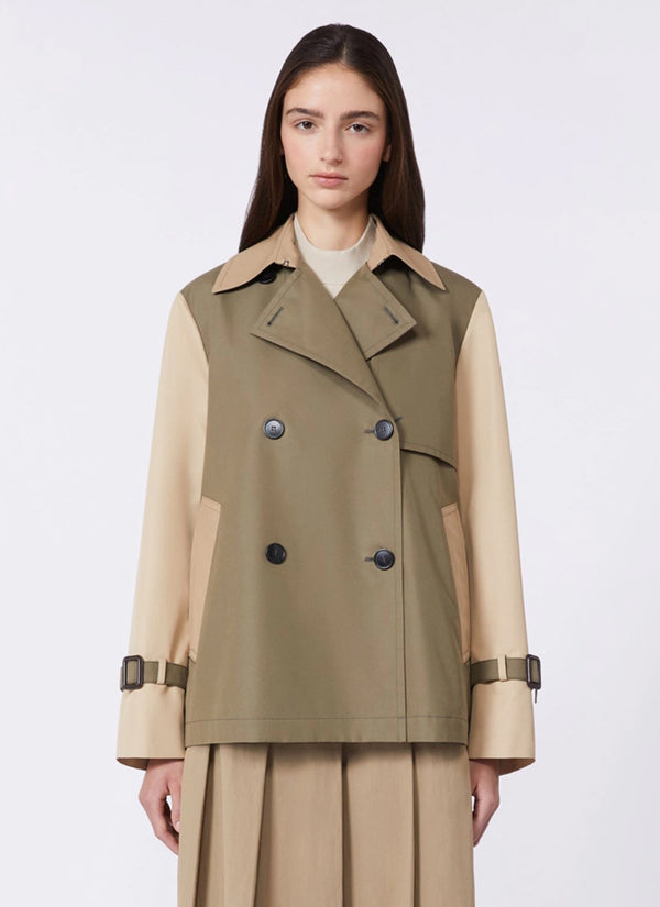 Max Mara Weekend Biglia Gaberdine Short Trench Coat