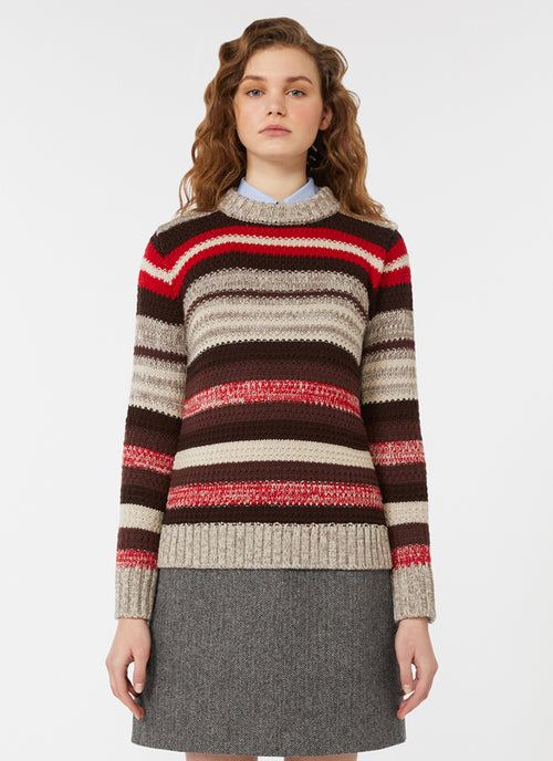 Max Mara Weekend Ilde Stripe Wool Sweater