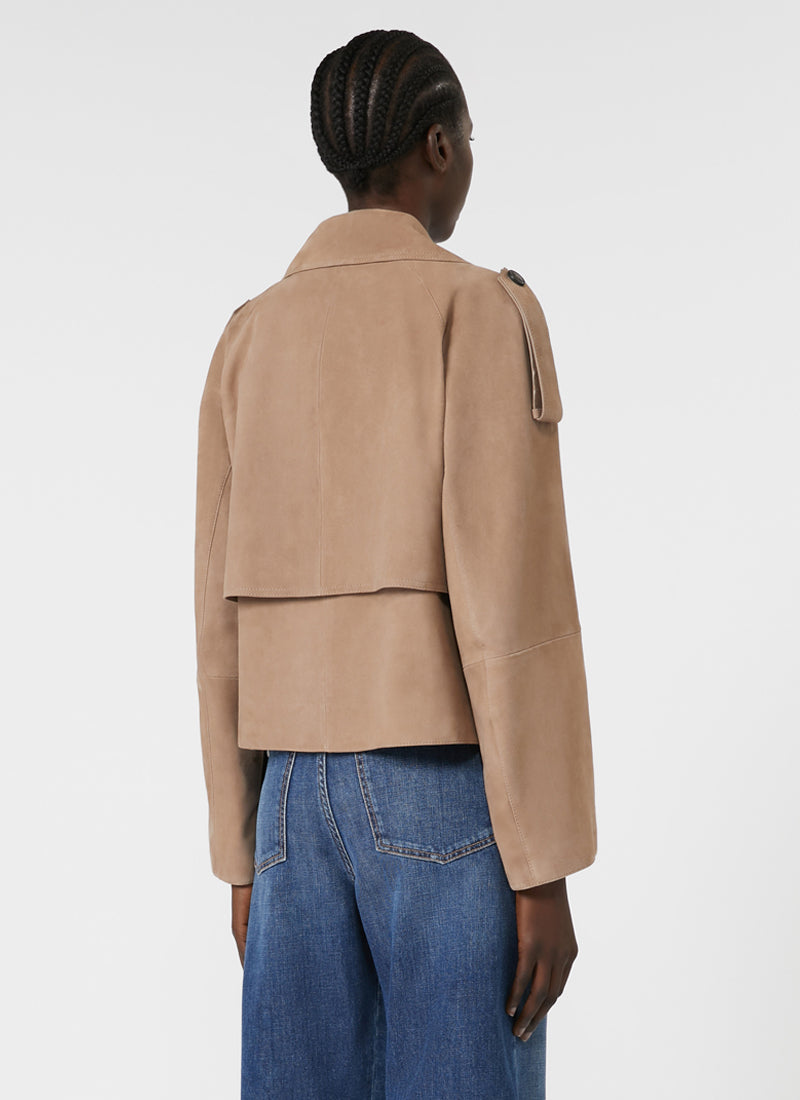 Max Mara Weekend Maga Suede Cropped Trench