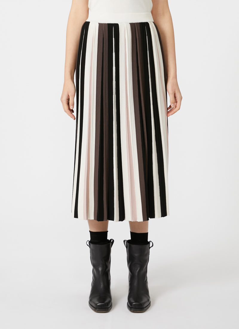 Max Mara Weekend Pleiadi Pleated Knit Skirt