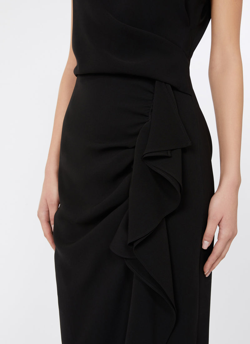 Max Mara Studio Aia Cap Sleeve Midi Dress
