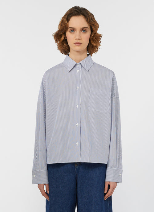 Max Mara Weekend Arturo Poplin Stripe Shirt