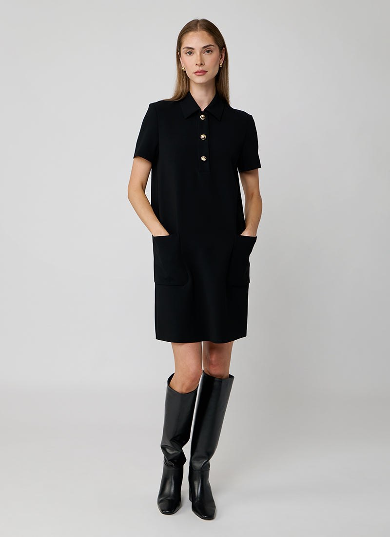 Max Mara Studio Austin Short Sleeve Polo Dress
