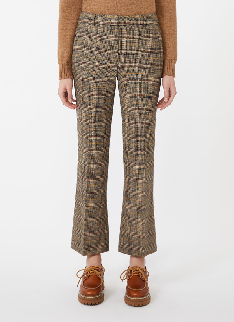 Max Mara Weekend Baco Check Wool Trouser