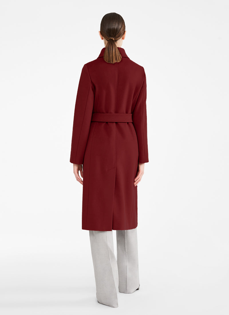 Max Mara Studio Bcollag Belted Wool Coat