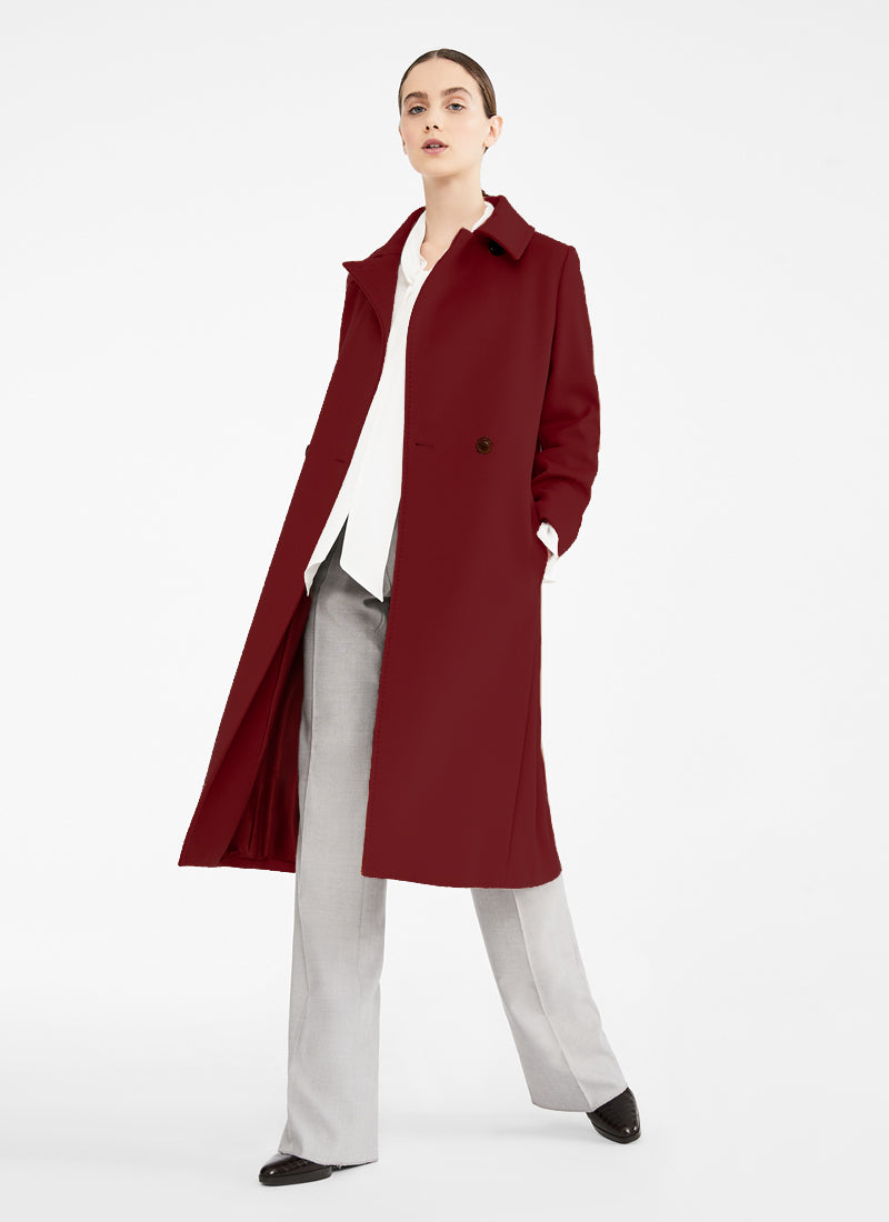 Max Mara Studio Bcollag Belted Wool Coat
