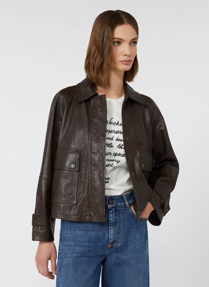 Max Mara Weekend Berbice Leather Jacket