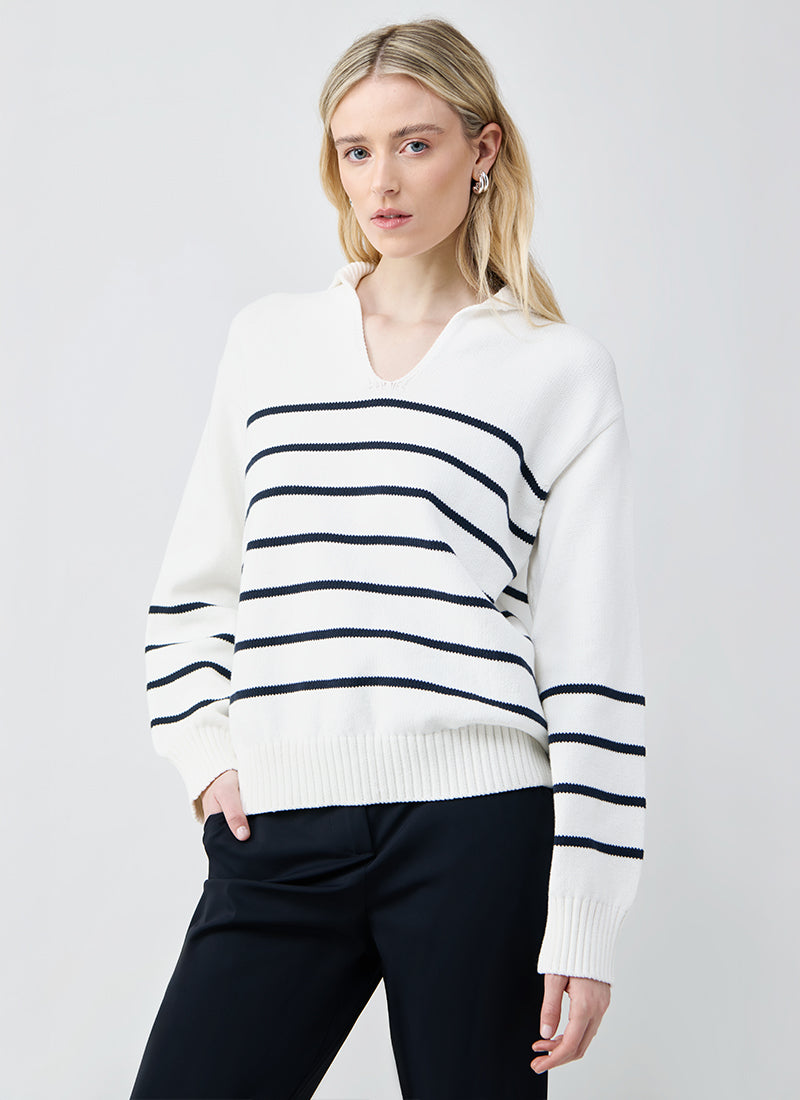 MM Billy Stripe Polonk Sweater