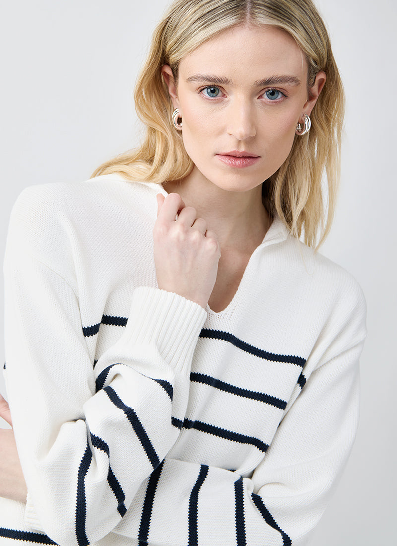 MM Billy Stripe Polonk Sweater