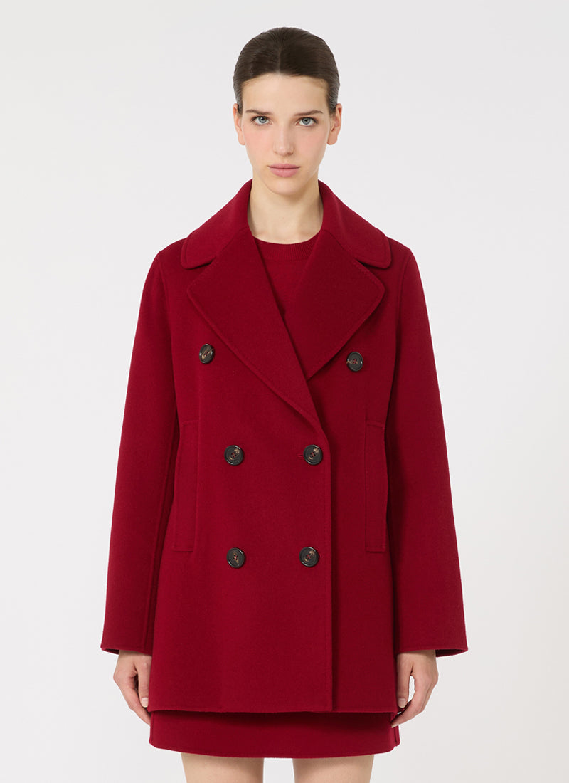 Max Mara 'S Caban Pea Wool Coat