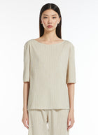 MM Caraibi Plissé Short Sleeve Top