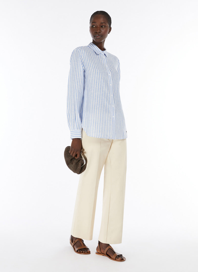 Max Mara Weekend Josef Striped Linen Shirt