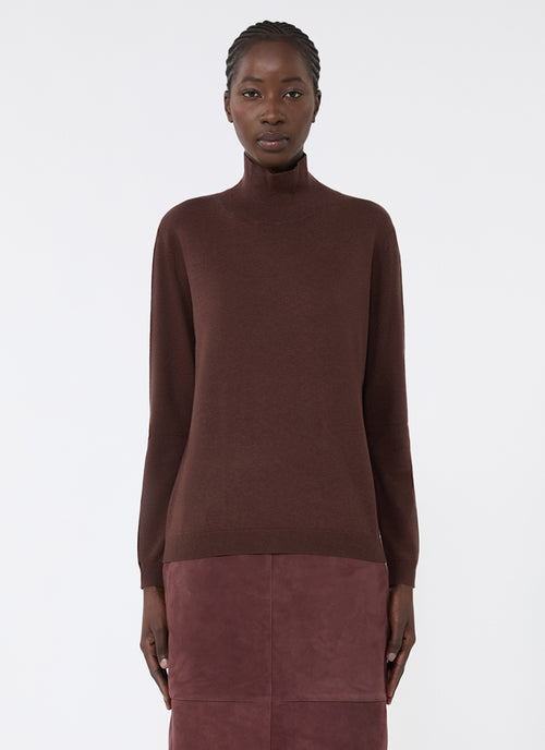 Kiku Wool Silk Turtleneck
