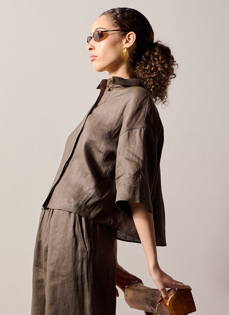 Mirano Elbow Linen Shirt
