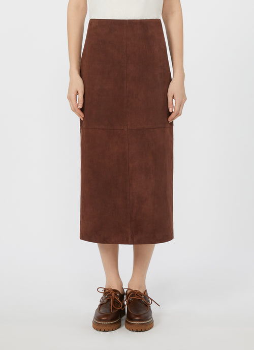 Max Mara Weekend Pala Suede Skirt