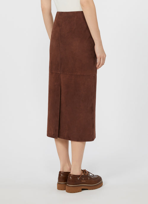Max Mara Weekend Pala Suede Skirt