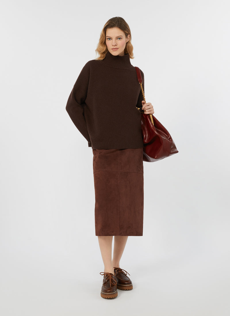 Max Mara Weekend Pala Suede Skirt