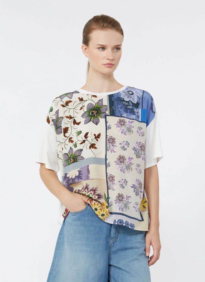 Max Mara Weekend Pampas Cotton Silk T-Shirt