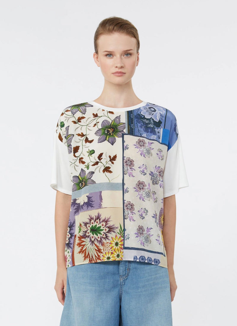 Max Mara Weekend Pampas Cotton Silk T-Shirt