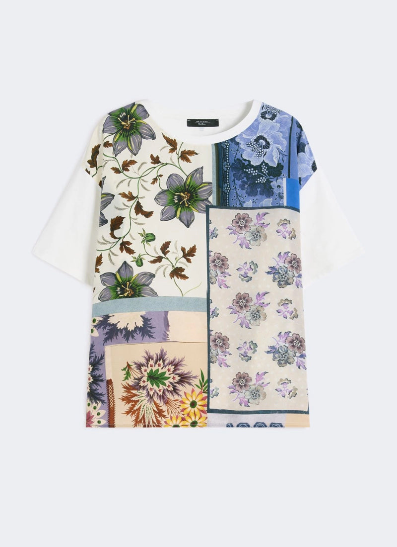 Max Mara Weekend Pampas Cotton Silk T-Shirt
