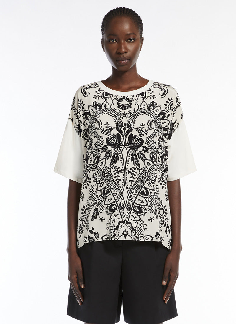 Max Mara Weekend Pampas Printed Cdc Top
