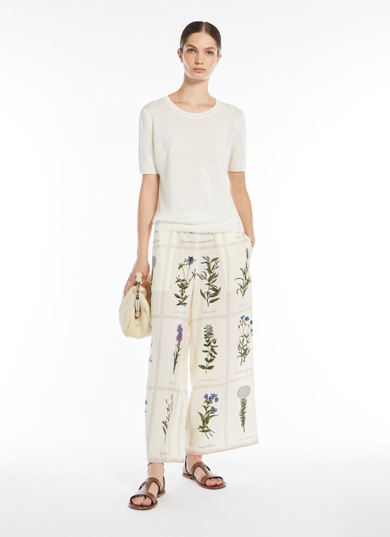 Max Mara Weekend Pancone Short Sleeve Linen Sweater