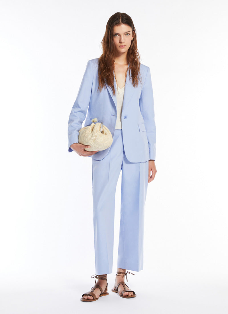 Max Mara Weekend Quito 1 Button Cotton Linen Blazer