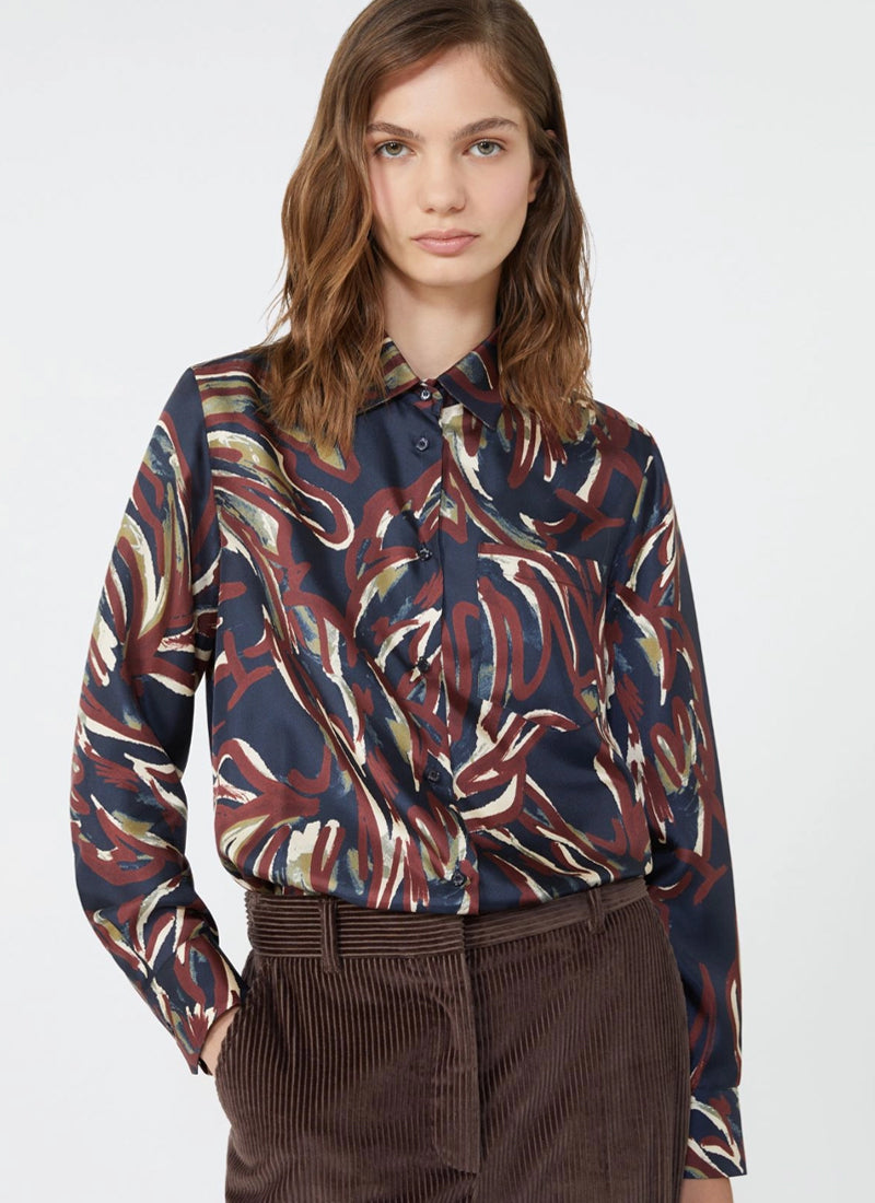 Rive Twill Silk Shirt