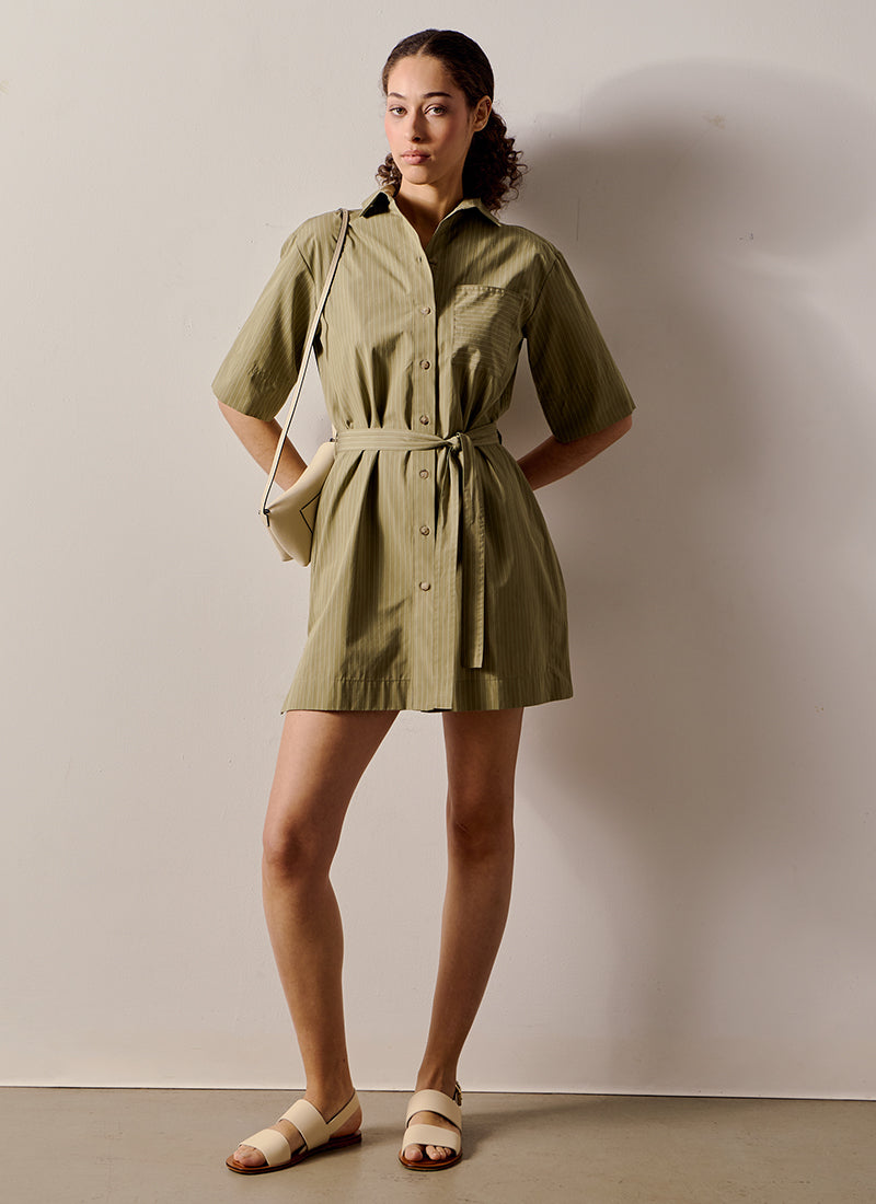 MM Sospiro Stripe Belted Tunic
