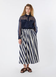 Max Mara Weekend Uomo Cotton Midi Skirt