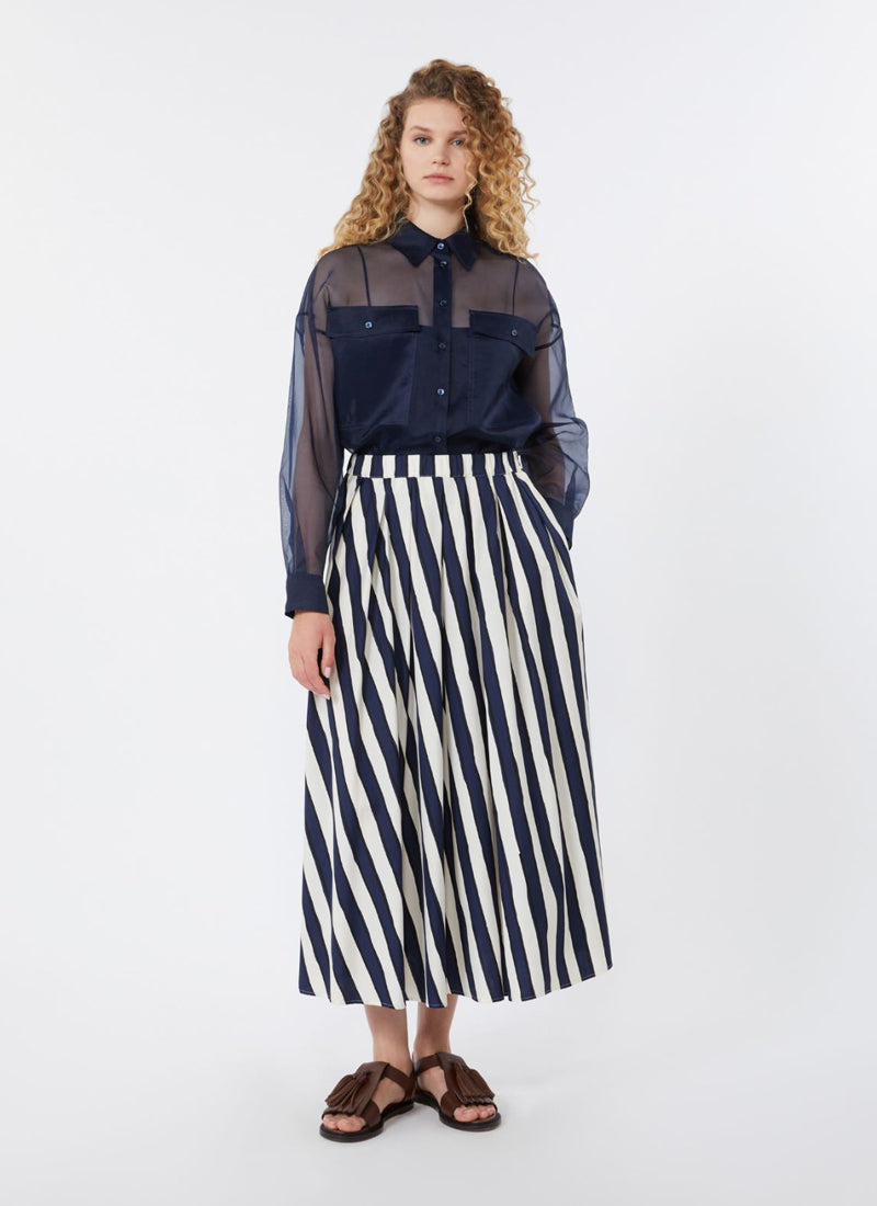 Max Mara Weekend Uomo Cotton Midi Skirt