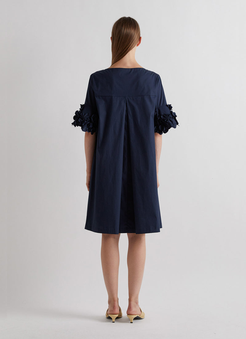 MEIMEIJ Ruffle Sleeve Knee Length Dress