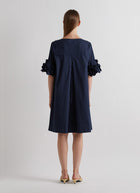 MEIMEIJ Ruffle Sleeve Knee Length Dress