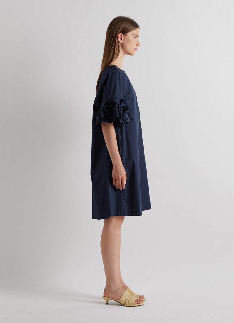 MEIMEIJ Ruffle Sleeve Knee Length Dress