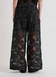 MEIMEIJ Lace Wide Leg Pull On Pant