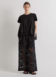 MEIMEIJ Lace Wide Leg Pull On Pant