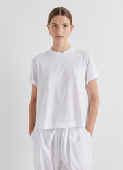 MEIMEIJ Short Sleeve Boxy Cropped T-Shirt