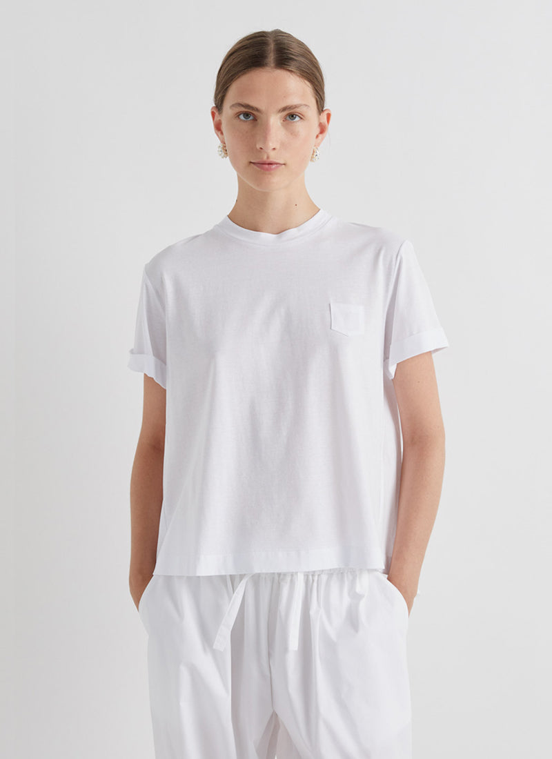 MEIMEIJ Short Sleeve Boxy Cropped T-Shirt
