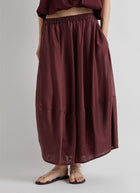 MEIMEIJ Draped Pull On Maxi Skirt
