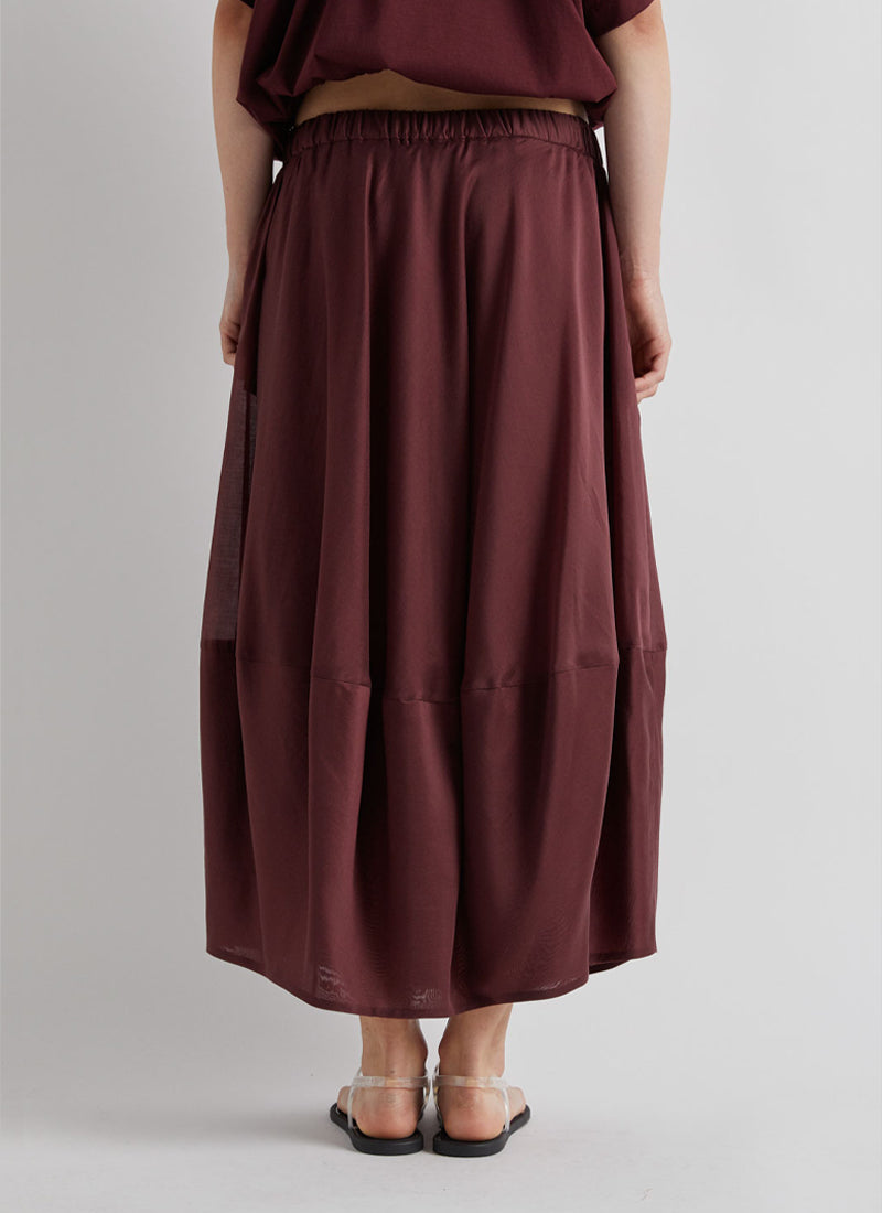 MEIMEIJ Draped Pull On Maxi Skirt