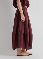 MEIMEIJ Draped Pull On Maxi Skirt