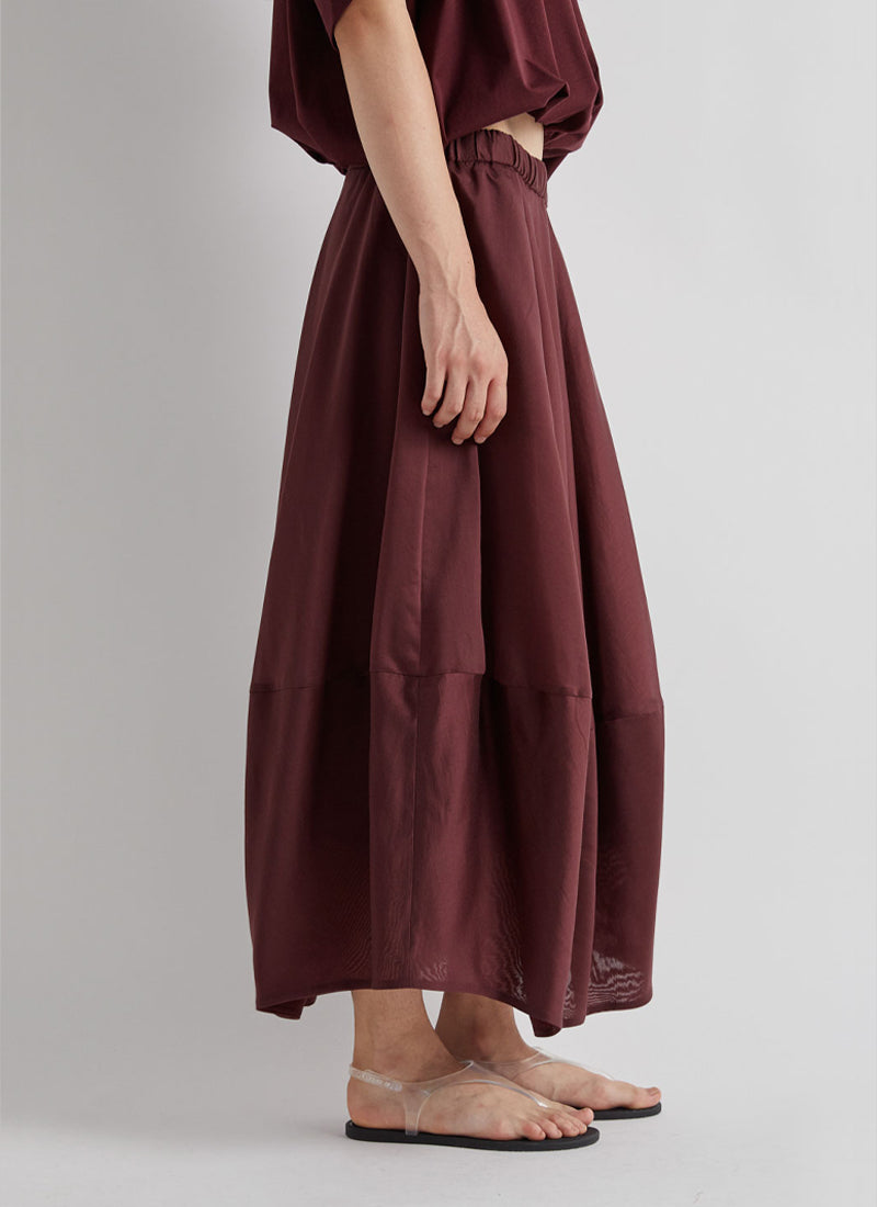 MEIMEIJ Draped Pull On Maxi Skirt