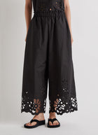 MEIMEIJ Eyelet Cropped Pull On Pant