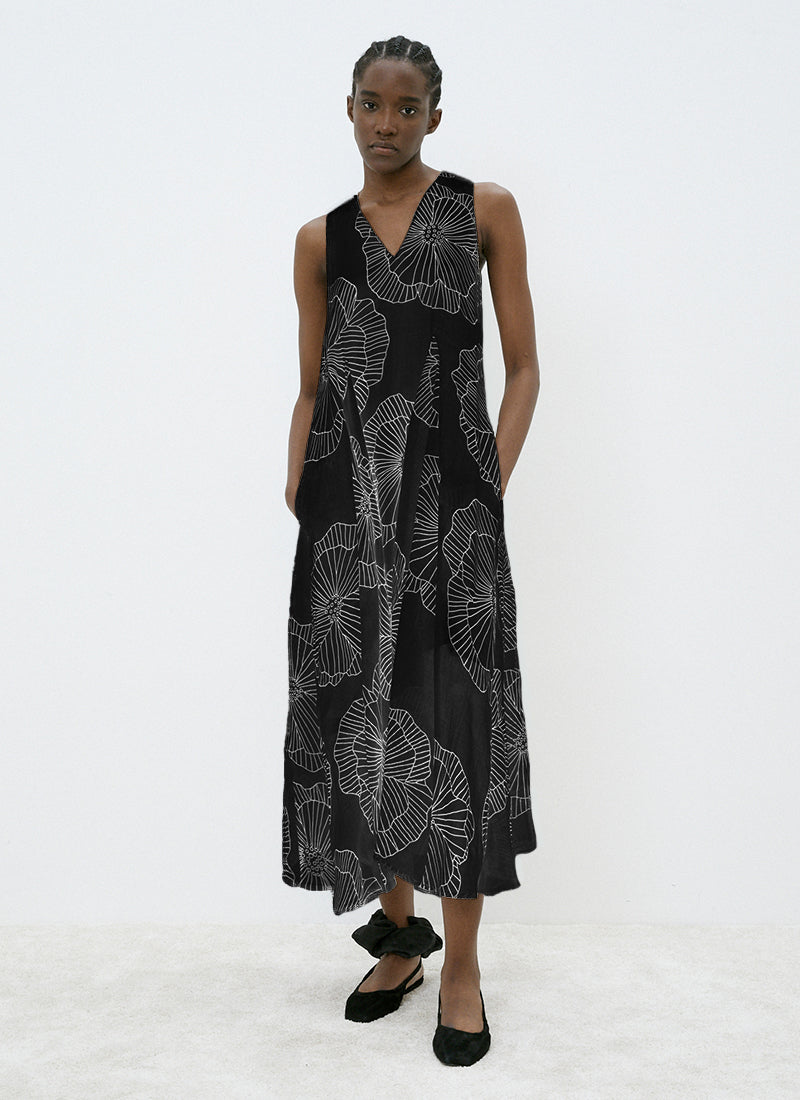 MEIMEIJ Floral Line Print Dress